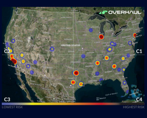 2024 US-Canada Cargo Theft Report - Heat map - 300x240